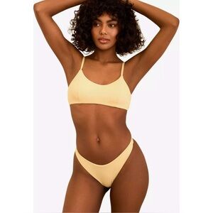 NWT Dippin' Daisy's Redondo Adjustable Strap Swim Top Vanilla Size Large